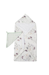 Loulou Lollipop Hooded Towel Set - Hedgehogs