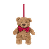 Jellycat Bartholomew Bear Decoration with Bow-tie