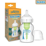 Dr Brown's Glass Wide-Neck Anti-colic Options+ Baby Bottle