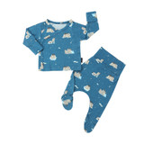 Take Me Home Kimono Set - Penguins (Night Sky)