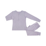 Women's Henley Top and Jogger Set - Periwinkle