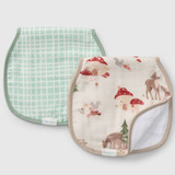 Loulou Lollipop Burp Cloth Set - Forest Famillies