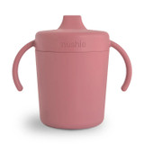 Mushie Trainer Sippy Cup - Dusty Rose