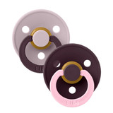 BIBS Pacifier Studio Colour 2 PACK Fusion Latex - Dusky Lilac Plum Mix