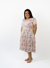 Women's S/S Tiered Dress - Floral Bliss