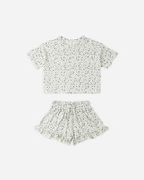 Rylee + Cru Mosie Set - Blue Ditsy