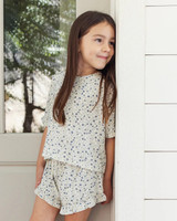 Rylee + Cru Mosie Set - Blue Ditsy