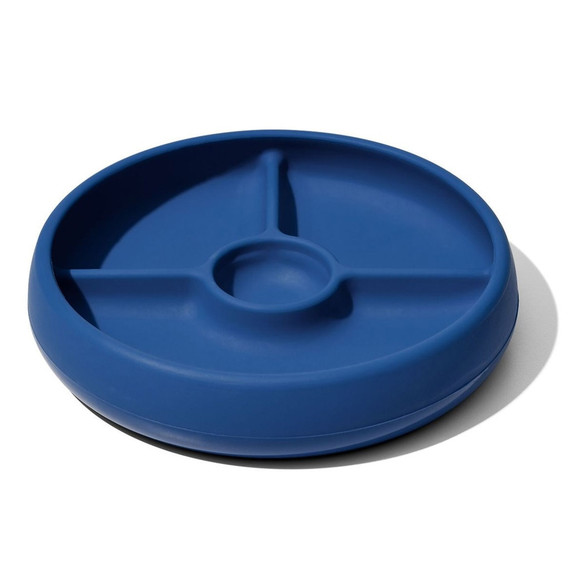 OXO Tot Silicone Divided Plate Navy