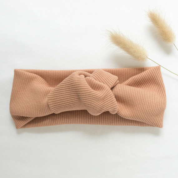 Ever Baby Boutique-Knotted Bow- Caramel