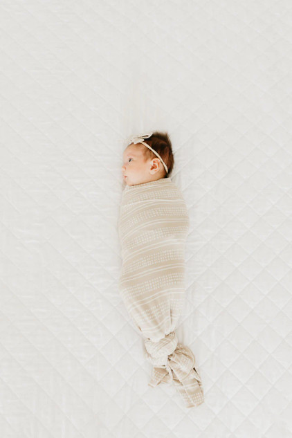 Copper Pearl Swaddle Blanket - Clay
