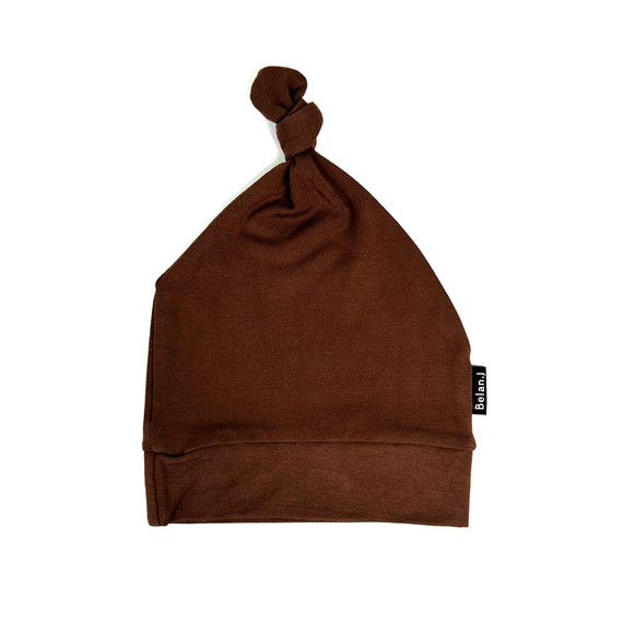 Knotted Hat - Chocolate