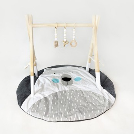 Active Baby Wooden Gym Set - Polar Bear Active Baby Wooden Gym Set - Polar Bear