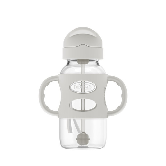 Dr. Brown's® Milestones Wide-Neck Sippy Straw Bottle, 9oz/270mL Dr. Brown's® Milestones Wide-Neck Sippy Straw Bottle, 9oz/270mL