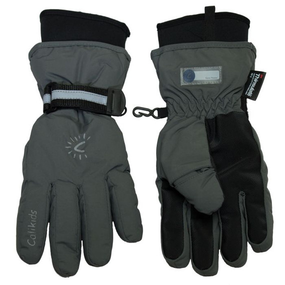 Calikids Waterproof Winter Gloves - Charcoal