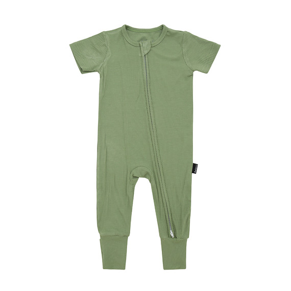 Bamboo Short Sleeve Romper (Peek a boo Panda) 