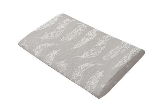 Nest Designs Foam Pillow With Pillowcase - Feather Grey