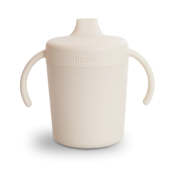 Mushie Trainer Sippy Cup - Ivory