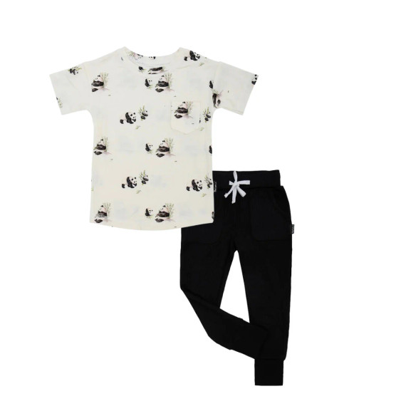 Belan.J Bundle - Panda Tee + Raven Joggers