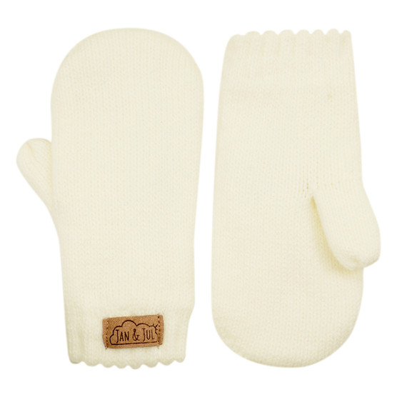 Jan & Jul Knit Mittens - Cream