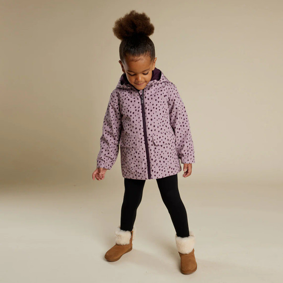 Miles The Label Dalmation Print on Purple 3-In-1 Jacket