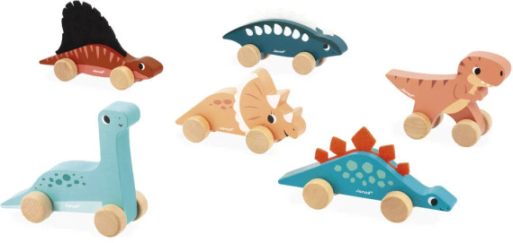 Janod Push Along Dinos