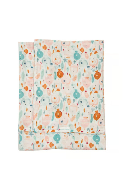 Loulou Lollipop Muslin Swaddle - Sun-Kissed Shoal