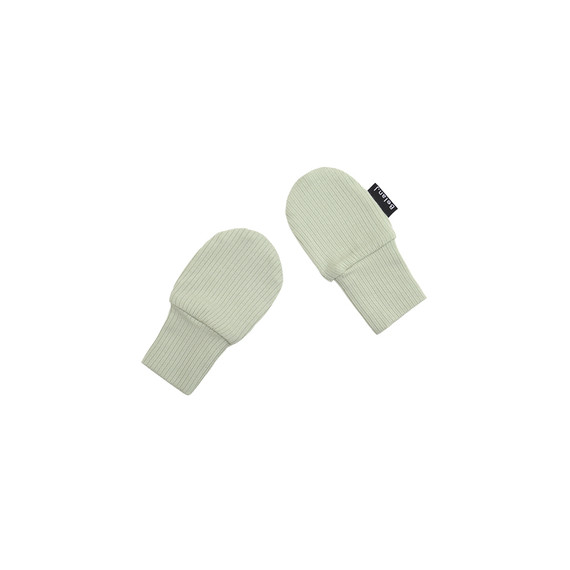 Ribbed Bamboo Non-Scratch Mittens - Misty Sage