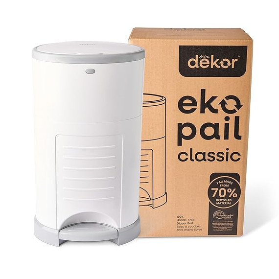 Dekor Eko Classic Diaper Pail - White