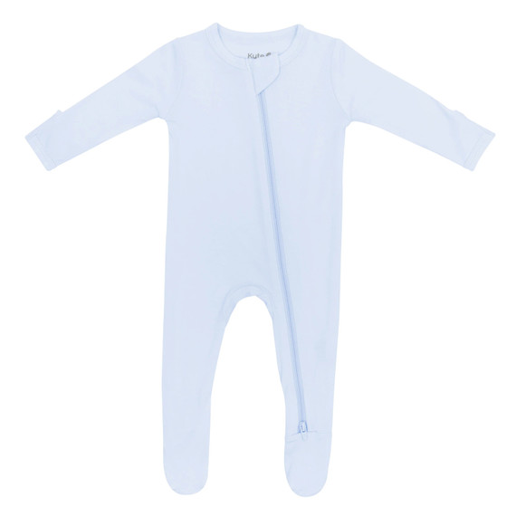 Kyte Baby Zippered Footie - Mist Kyte Baby Zippered Footie - Mist