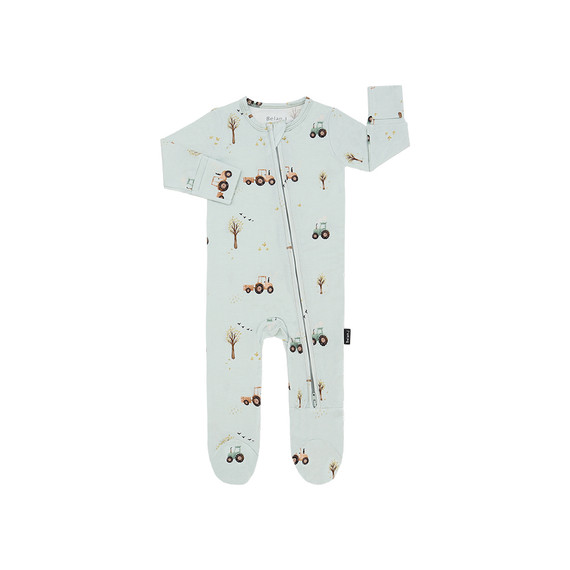 Footed Zipper Sleeper - Tractors