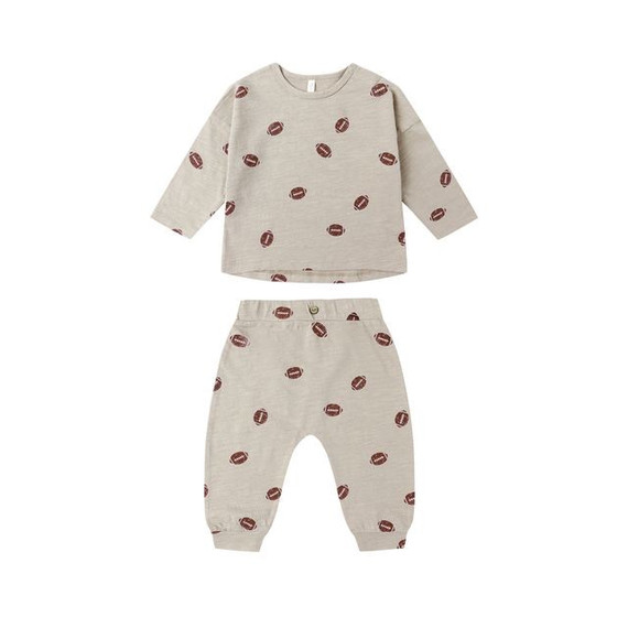 Rylee + Cru Tee and Pant Set - Footballs Rylee + Cru Tee and Pant Set - Footballs