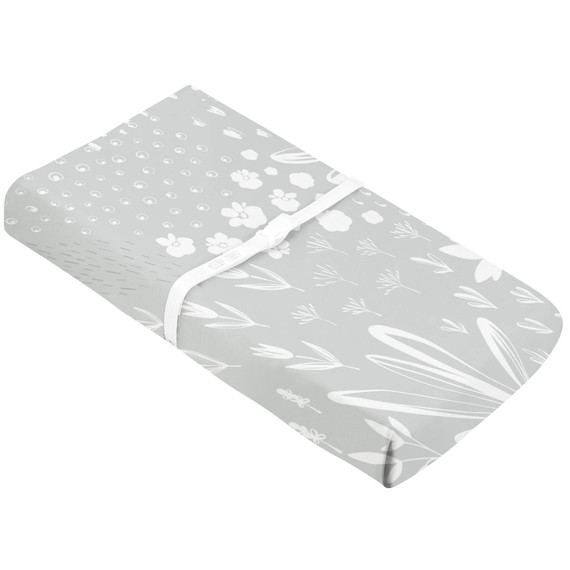 Kushies Change Pad Cover With Slits - Bunny Kushies Change Pad Cover With Slits - Bunny