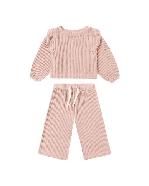 Quincy Mae Ruffle Cozy Set - Rose, free shipping available, Active Baby Vancouver