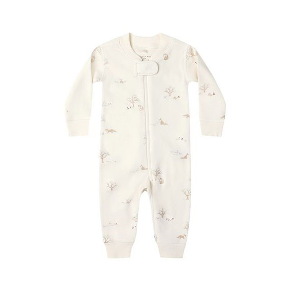 Quincy Mae Zip Long Sleeve Sleeper - Fox Land, free shipping available, Active Baby Vancouver