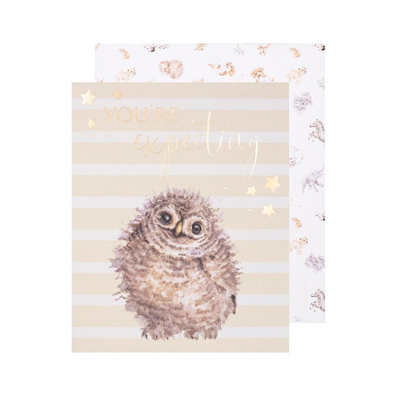 Wrendale Designs Hoot Hoot Hooray You're Expecting Card Wrendale Designs Hoot Hoot Hooray You're Expecting Card