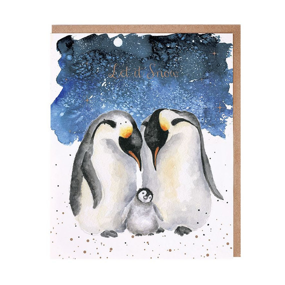 Wrendale Designs A Family Christmas Penguin Card Wrendale Designs A Family Christmas Penguin Card