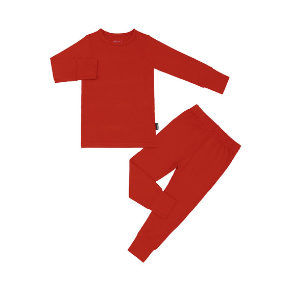 L/S PJ Set - Santa Red
