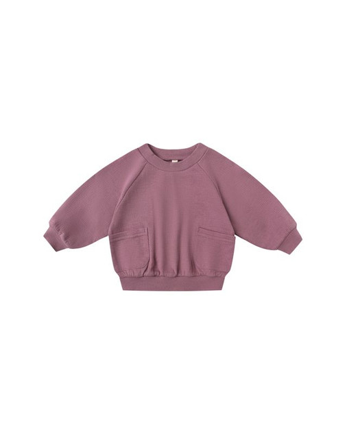 Quincy Mae Pocket Sweatshirt - Mulberry