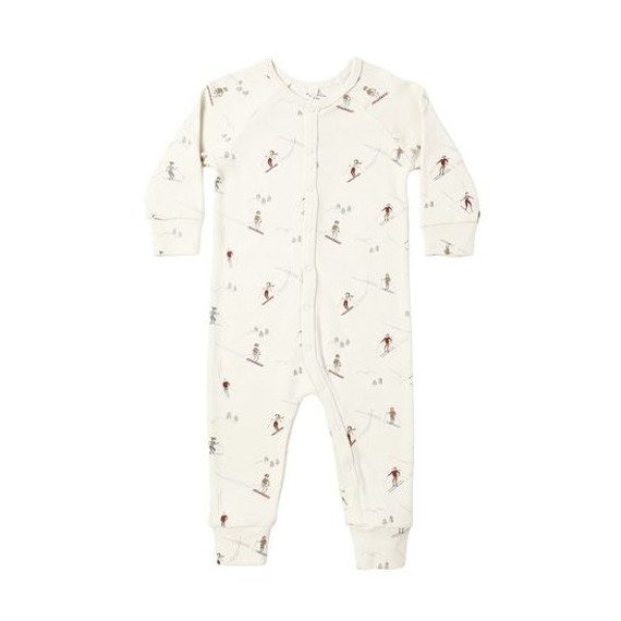 Rylee + Cru Organic Long John Pajamas - Skiers