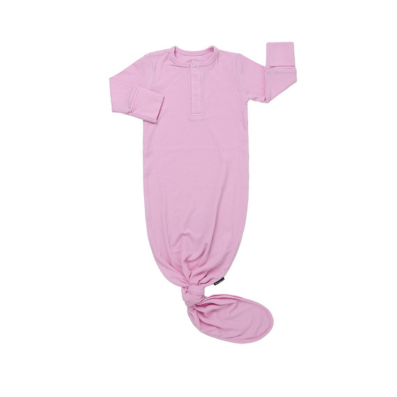 Ribbed Bamboo Sleep Gown - Pastel Orchid