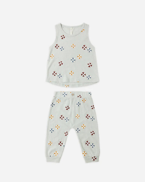 Rylee + Cru Tank & Slouch Pant Set - floatie