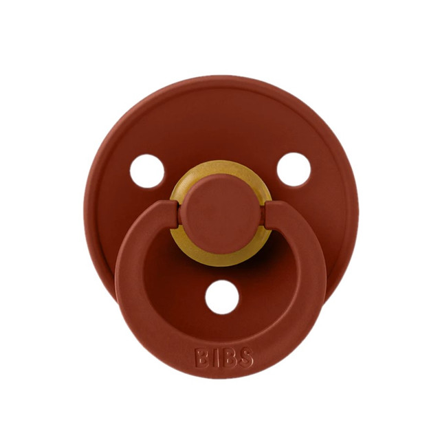 BIBS Pacifiers Colour Latex 2 Pack - Rust
