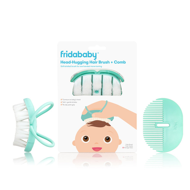 FridaBaby Baby Head-Hugging Hairbrush + Styling Comb Set FridaBaby Baby Head-Hugging Hairbrush + Styling Comb Set
