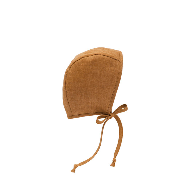 Briar Baby Rust Linen Bonnet Briar Baby Rust Linen Bonnet