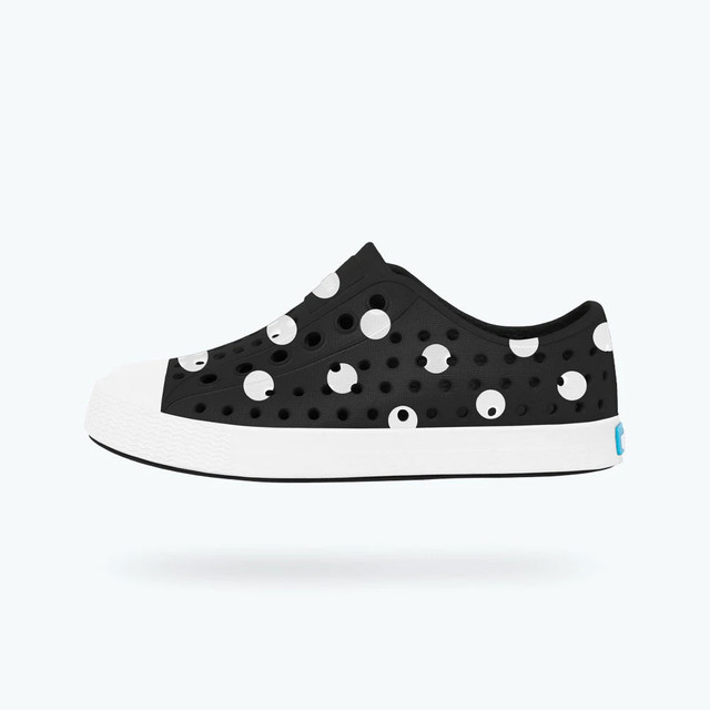 Native Jefferson Shoes - Printed Jiffy Black/White Spots