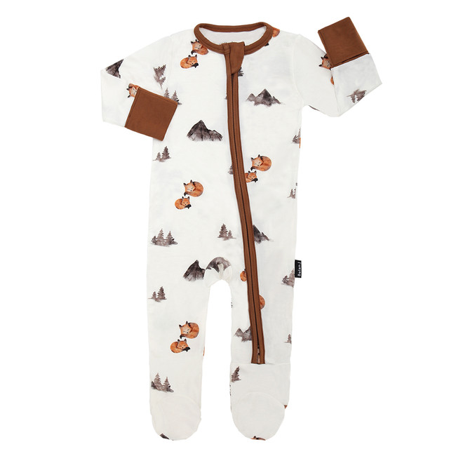 Footed Zipper Sleeper - Foxes Footed Zipper Sleeper - Foxes