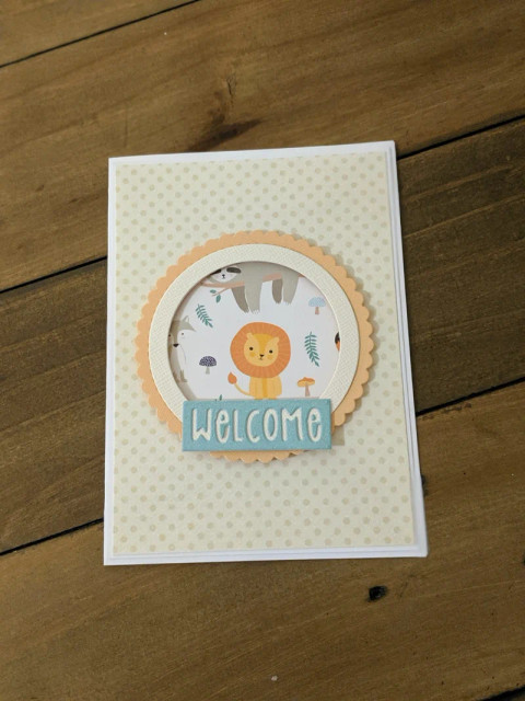 Lovely Paper Design Welcome Little One Card Lovely Paper Design Welcome Little One Card