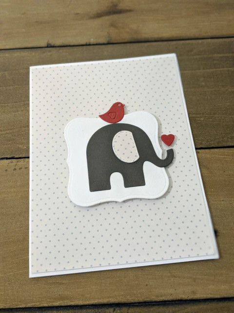 Lovely Paper Design Little Elephant Card Lovely Paper Design Little Elephant Card