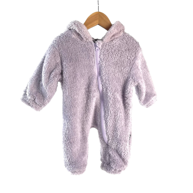 Fuzzy Fleece Hooded Jumpsuit - Lavender Fuzzy Fleece Hooded Jumpsuit - Lavender
