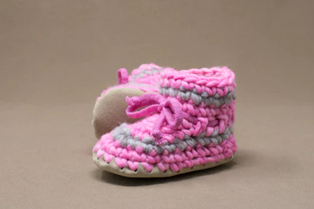 Padraig Cottage Slippers - Pink Stripe Padraig Cottage Slippers - Pink Stripe